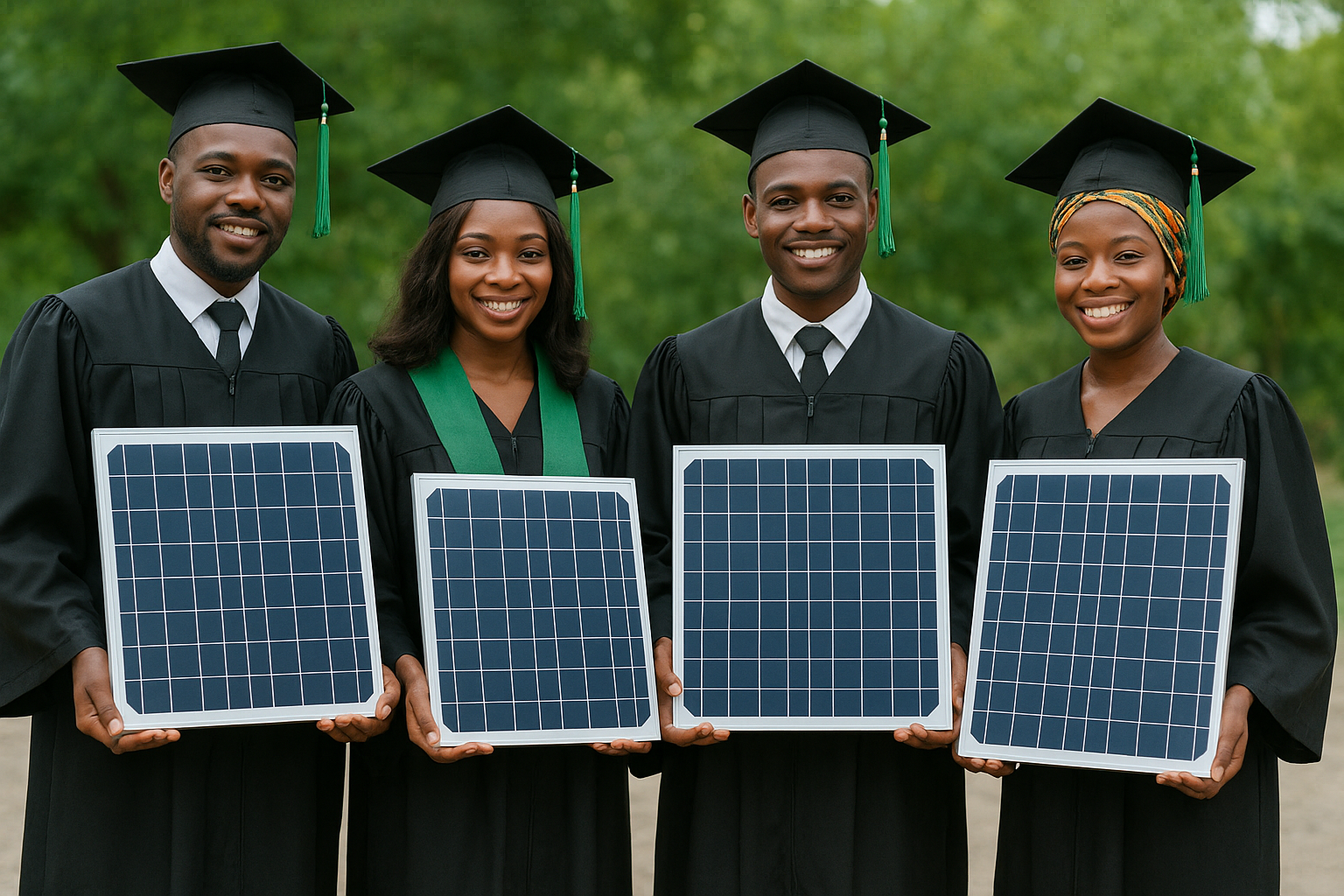 Students studying with electric light