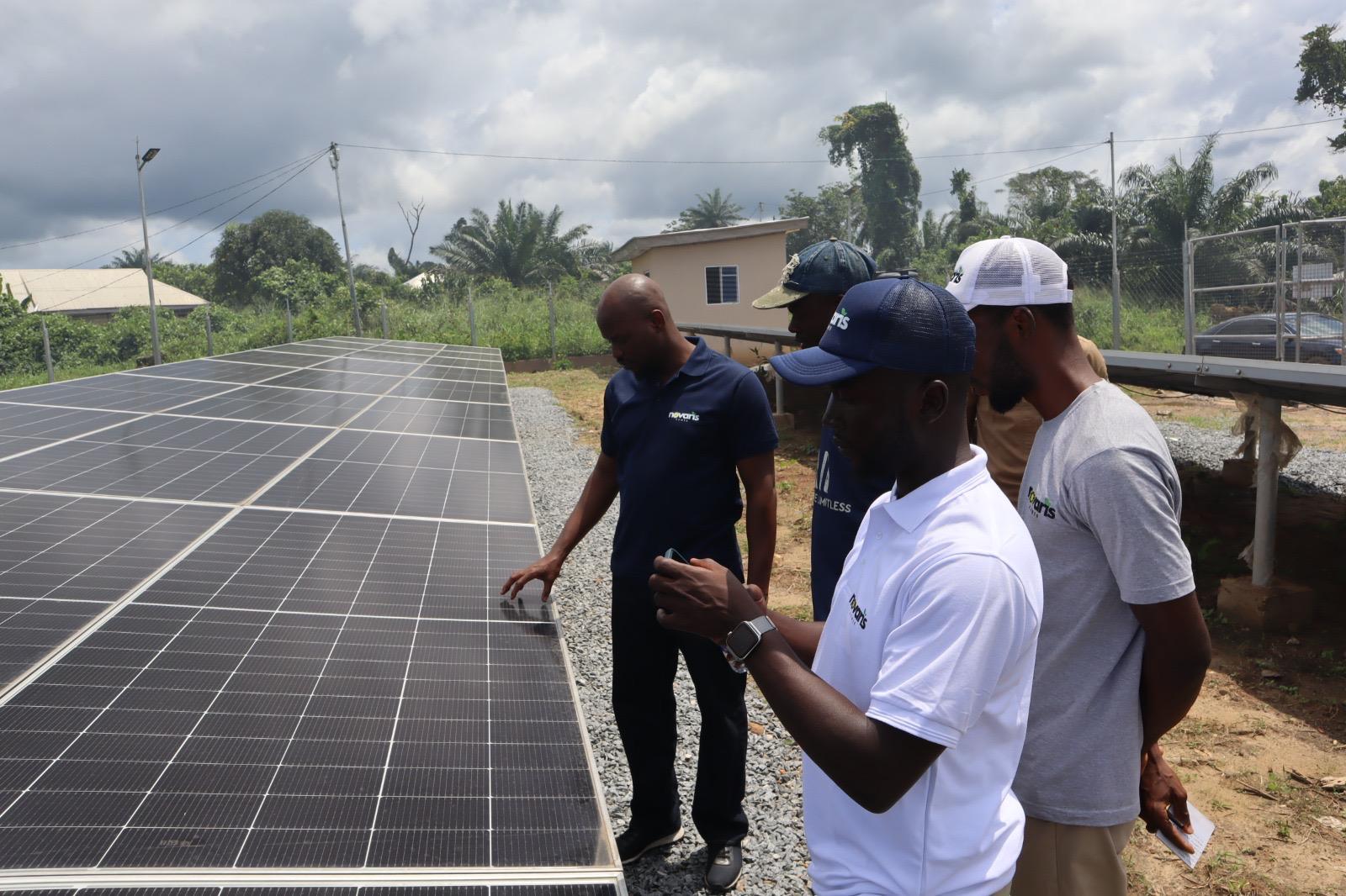 Solar mini-grid installation